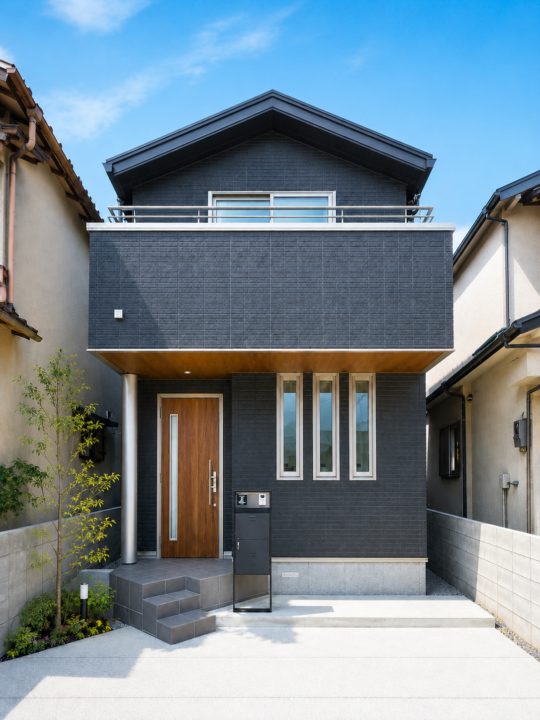 京都市右京区嵯峨嵐山の戸建て賃貸住宅 BRACCA HIROSAWA 外観デザイン